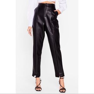Nasty Gal Black High-Waisted Pants